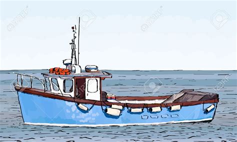 Bateau Peche Dessin