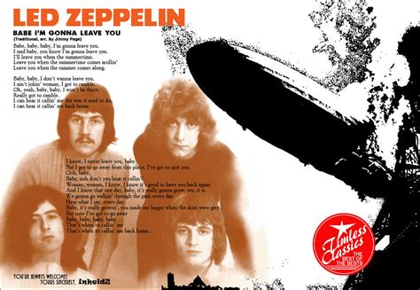 Led Zeppelin Babe Im Gonna Leave You Inheld2 Flickr