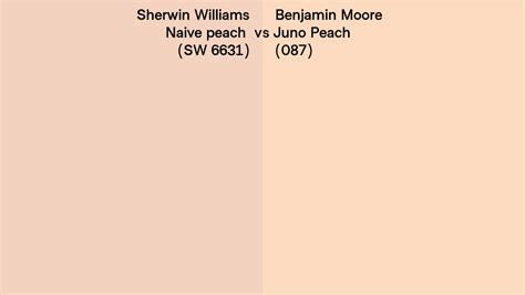 Sherwin Williams Naive Peach Sw Vs Benjamin Moore Juno Peach