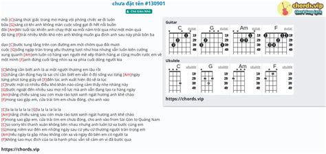 Chord Chưa đặt Tên 130901 Tab Song Lyric Sheet Guitar Ukulele Chordsvip