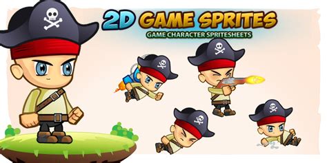 Pirate 2d Game Character Sprites By Dionartworks Codester