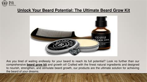 Ppt Get Healthy Facial Hair With The Ultimate Beard Grow Kit