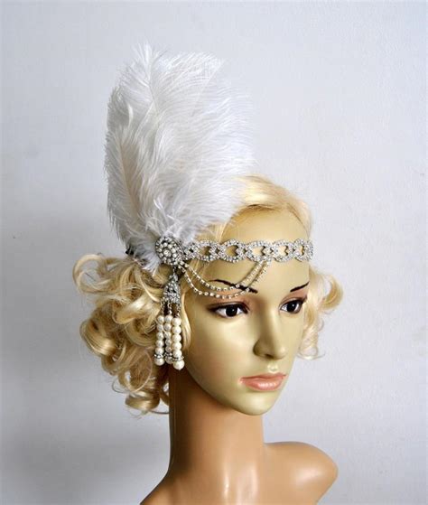 The Great Gatsby 20s Rhinestone Pearls 20s Flapper Headpiece Headband