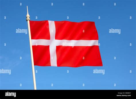 Flagge Von D Nemark Dannebrog Stockfotografie Alamy