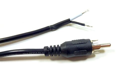 Ft Rca Male Shielded Audio Cable To Bare Wire For Speakers