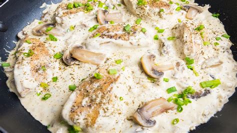 Creamy Mushroom Chicken Youtube