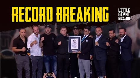 Canelo His Brothers Receive Guinness World Record For Having The Most