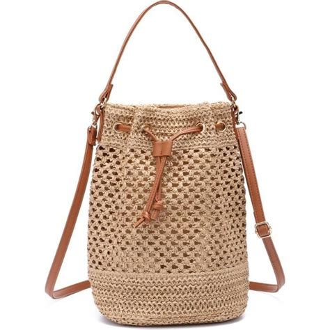 Sac Dos En Paille Pour Femmes Sac De Plage D T Sac De Plage Pour