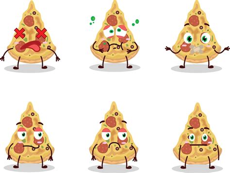 Slice Of Pizza Cartoon Character With Nope Expression 21604141 Vector