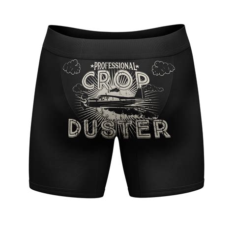 Professional Crop Duster Mens Boxers Funny Stinky Fart Bathroom Humor