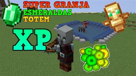 Granja De Raids Esmeraldas Experiencia Y Totem F Cil Para Minecraft