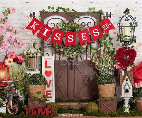 Valentine Backdrop Valentines Day Photo Backdrop Valentines Backdrops