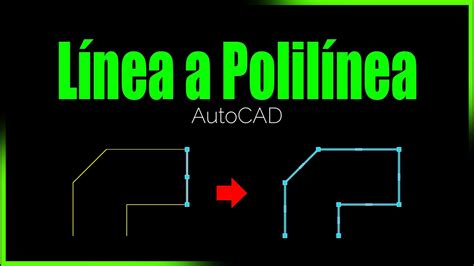 Convertir de linea a Polilínea en AutoCAD YouTube