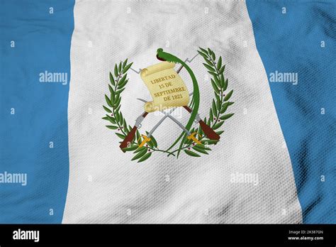 Primer Plano De Fotograma Completo De Una Bandera De Guatemala