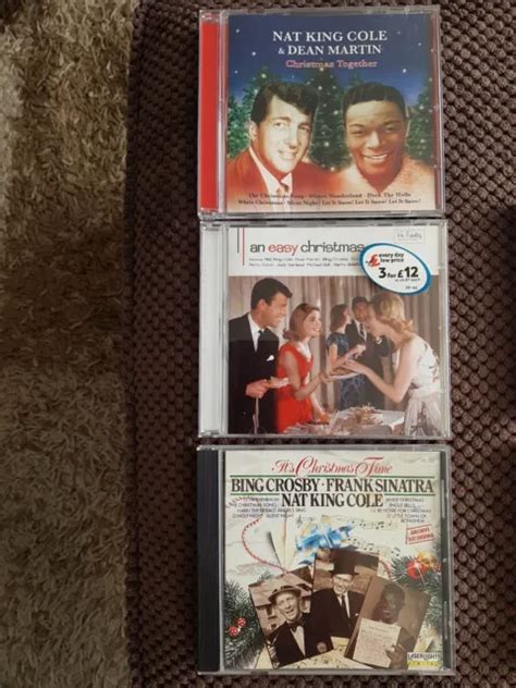 BUNDLE OF 3 Christmas CD S Dean Martin Bing Crosby Nat King Cole Frank