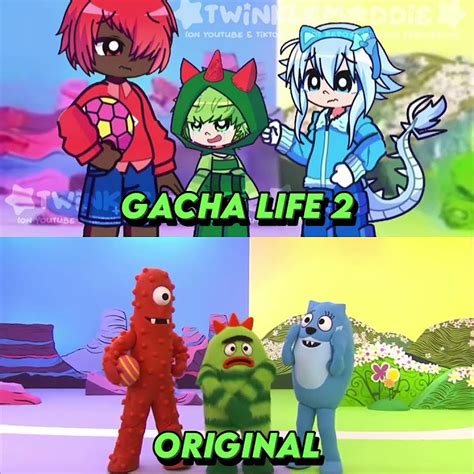 Brobees Height Angst ★ Original Vs Gacha Life 2 ★ Yo Gabba Gabba