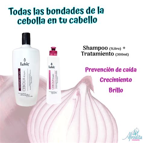 Kit Shampoo Litro Tratamiento Cebolla Afrodita Community