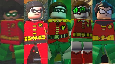 All Robin Suits In Lego Videogames 2008 2017 Youtube