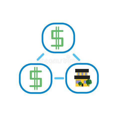 Concept D Ic Ne De Flux Financier Illustration De Vecteur