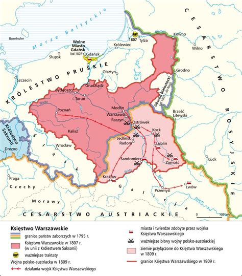 POLAND 1795 1809 Duchy Of Warsaw Historical Maps Poland History