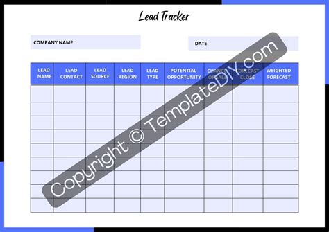 Lead Tracker Template Printable In PDF Word Excel