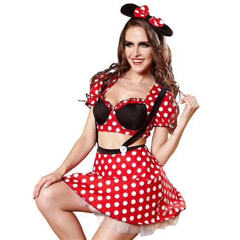 Buy Sexy Red Minnie Mouse Costume For Women Halloween