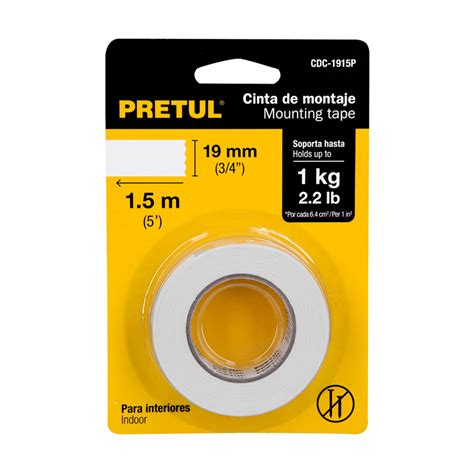 Cinta Doble Cara PRETUL De 19 Mm X 1 5 M TRUPER CDC 1915P PCDomino