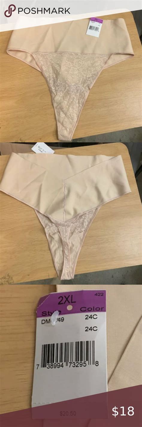 Maidenform Women S Nude Tame Your Tummy Shaping Lace Thong XL NWT Lace Thong Maidenform