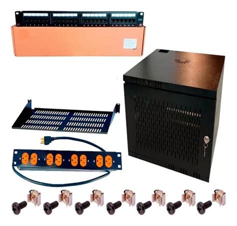 Rack Gabinete Ru Pared Bandeja Multitoma Patch Panel Cuotas Sin