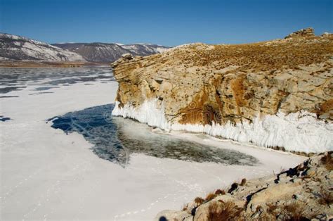 Rocky Coast of the Olkhon Island of Lake Baikal Stock Image - Image of ...