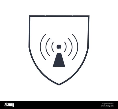 Protection Against Electromagnetic Fields Symbol Vector Illustration