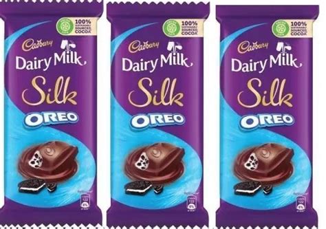 Cadbury Dairy Milk Silk Oreo Chocolate Bars 130 G Pack Of 3 Bars Price In India Buy Cadbury