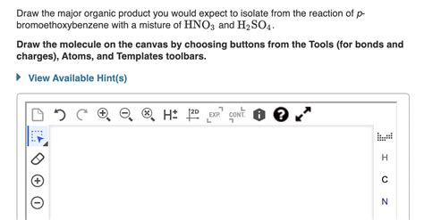 Solved Draw The Major Organic Product You Would Expect To Chegg