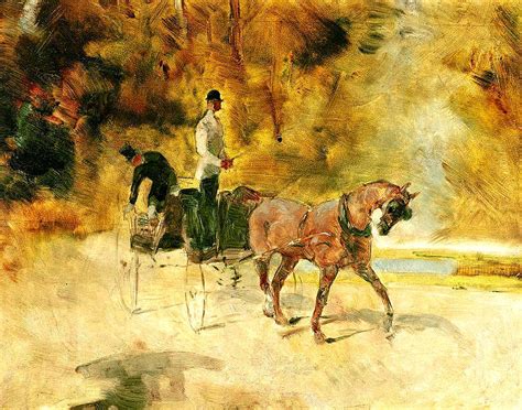 A Dog Cart 1880 Painting By Henri De Toulouse Lautrec Fine Art America