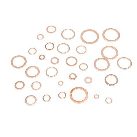 Free Shipping Delivery Service 568pcs Copper Washer Gasket Flat Ring