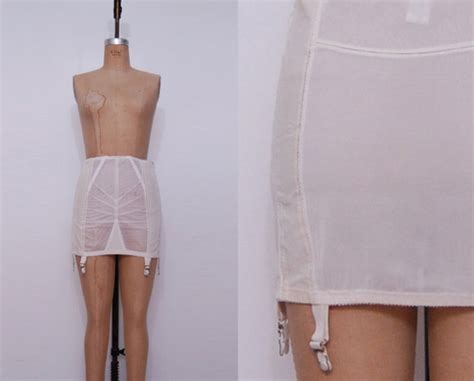 1950s 1960s Treo Girdle Garter Vintage 50s 60s Ivory Pin Up