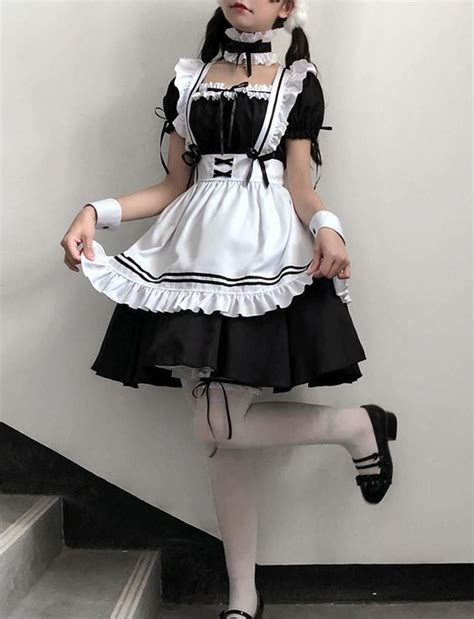 Sexy Cosplay Maid Costume Anime Women French Maid Outfit Dress Etsy