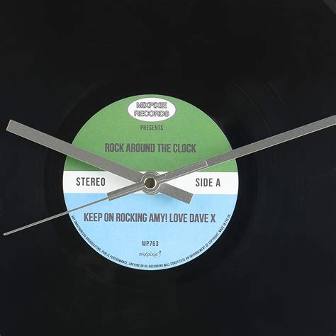 Personalised Vinyl Record Clock Gettingpersonal Co Uk