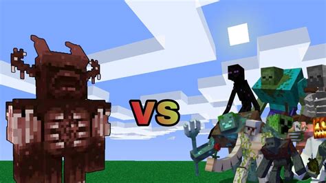 Bulky Warden Vs Every Mutant Mobs Minecraft Youtube