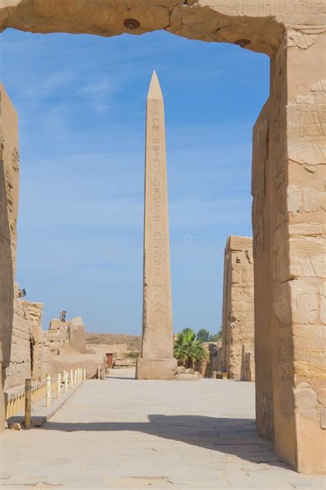 Obelisk Of Queen Hatshepsut In Karnak Temple Stock Photo Image Of