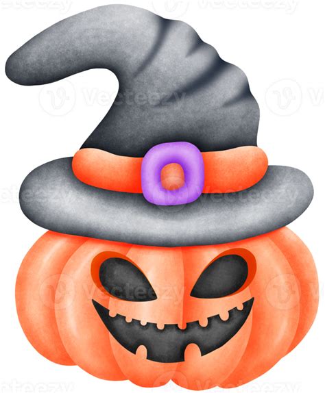 Mignonne Aquarelle Halloween Clipart Tour Ou Traiter Illustration