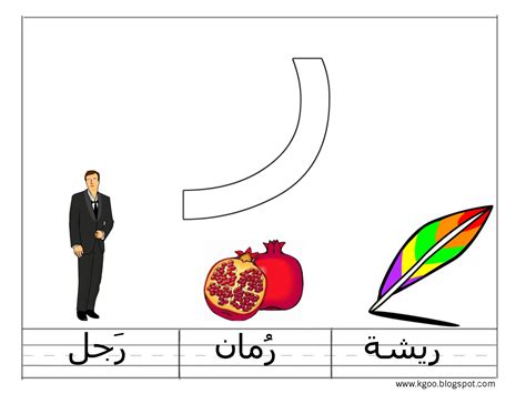 ورقة عمل حرف الراء رياض اطفال