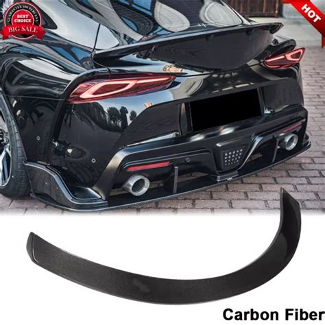 For Toyota Supra A90 A91 2019 2023 Real Carbon Fiber Rear Trunk Spoiler