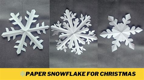 Paper Cutting Design ️ How To Make Paper Snowflake For Christmas Decorations 🎄 Easy Paper Crafts