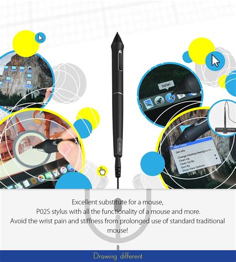 2020 Xp Pen P02s Rechargeable Passive Stylus 8192 Level Pressure Sensitivity Grip Pen For Artist