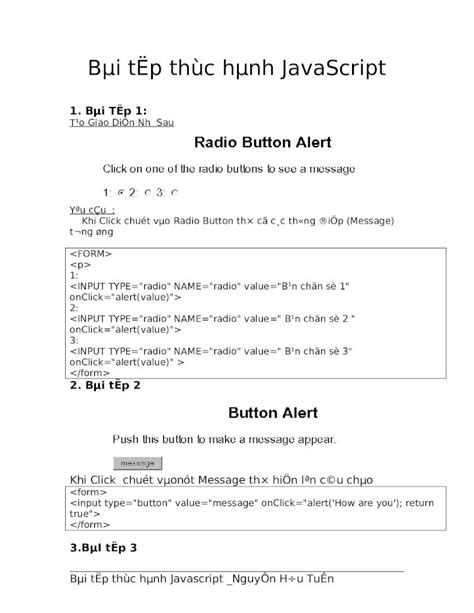 DOC Bai Tap Thuc Hanh Javascript DOKUMEN TIPS