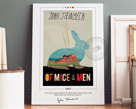 Of Mice And Men Book Cover Poster