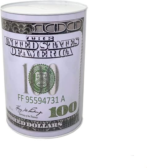 Bank 100 Dollar Bill Piggy Bank 8 5 Tall Coin Saving Money Currency