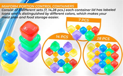 Amazon Portion Control Container And Food Plan Labeled Pcs