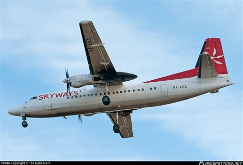 SE LEZ Skyways Fokker 50 F27 Mark 050 Photo By Tor Kjetil Dahl ID